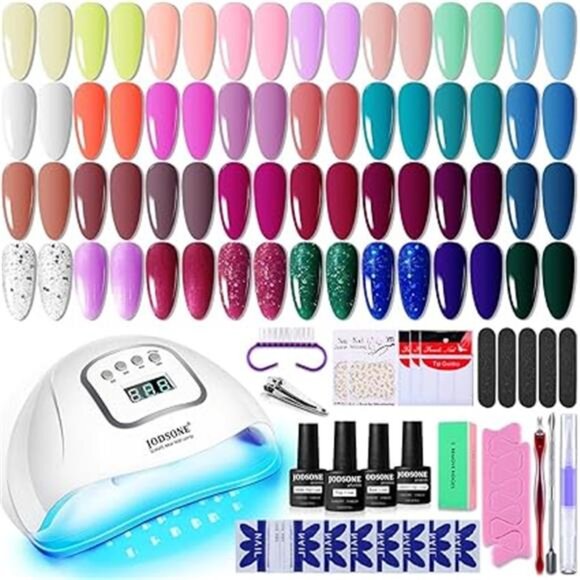 Gel Nail Polish Kit with U V Light 32Colors Gel Polish Set Soak Off Gel Nail Kit - Picture 8 of 8